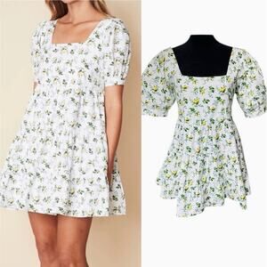 Revolve Faithful The Brand Eldora Dress Floral Puff Sleeve Feminine Cottagecore